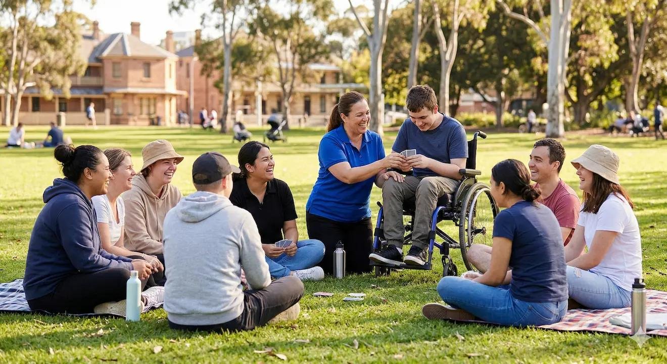 NDIS participants engaging in the community
